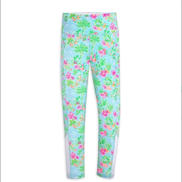 Disney Parks x Lilly Pulitzer Mickey & Minnie Mouse Weekender Legging S - Picture 1 of 3